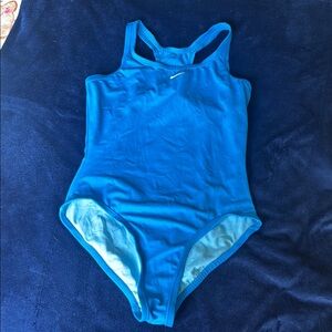 Blue One-Piece Nike Swimsuit
